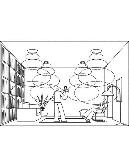 Sonos In-Ceiling Set (Lubiniai garsiakalbiai, 2vnt. + Sonos AMP)