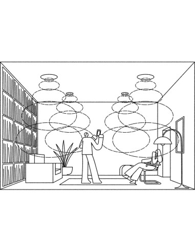 Sonos In-Ceiling Set (Lubiniai garsiakalbiai, 4vnt. + Sonos AMP)