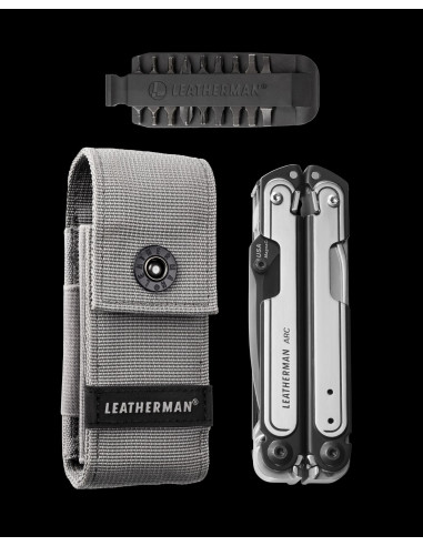 034-833076 LEATHERMAN įrankis "ARC" (su tekstiliniu dėklu ir papildomais atsuktuvais)