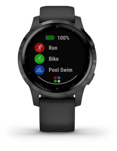 Garmin  Vivoactive 4S Black/Slate ( Juodas su juodu dirželiu) GARMIN - 5