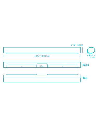 Garso sistema Soundbaras Sonos Arc + Sonos SUB Mini  (Black)