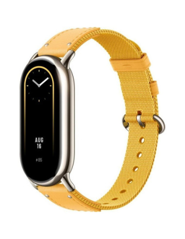 Xiaomi | Smart Band 8 Braided Strap | Yellow | Yellow | Strap material: Nylon + leather | Adjustable length: 140-210mm