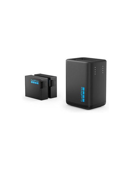 GoPro Hero13  dviejų baterijų įkroviklis + Enduro 2xbaterija V2 / Dual Battery Charger + Enduro Batteries