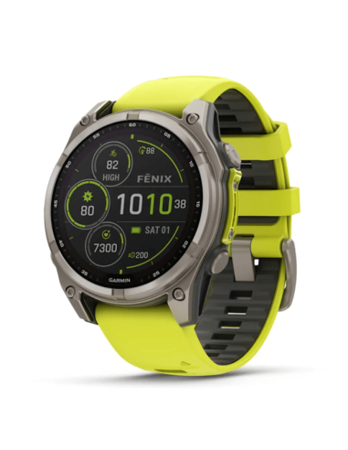 010-02907-21 Garmin Fenix 8 51mm, Sapphire Solar, Geltonas