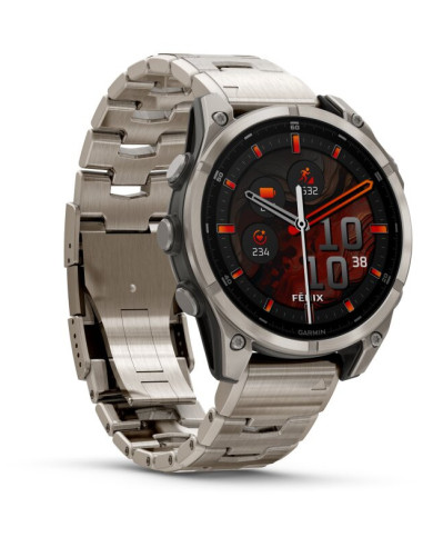 GARMIN Fenix 8 - 47 mm AMOLED Sapphire Graphite/Titanium Titanium with titanium bracelet