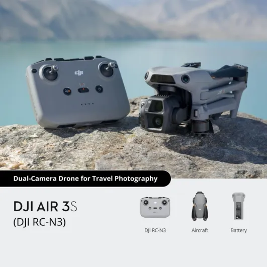 Drone, DJI, Air 3S (DJI RC-N3), Consumer, CP.MA.00000814.03 DJI - 1