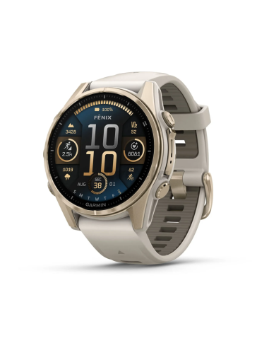 010-02903-11  Garmin Fenix 8 42mm, AMOLED, Šviesaus aukso spalvos