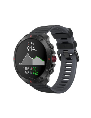 Polar Grit X2 Pro Sportinis išmanusis laikrodis, Juodas, su H10 širdies ritmo jutikliu