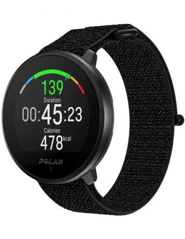 POLAR Unite Fitneso laikrodis, juodas, M-L su Hook&Loop dirželiu