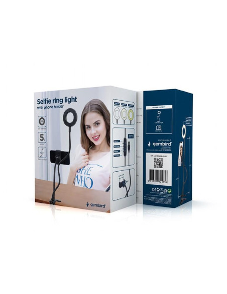 MOBILE ACC SELFIE RING&HOLDER/LED-RING4-PH-01 GEMBIRD Gembird - 3