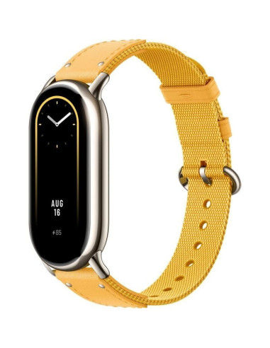 Xiaomi | Smart Band 8 Braided Strap | Yellow | Strap material: Nylon + leather | Adjustable length: 140-210mm