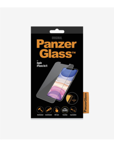 PanzerGlass | Apple | iPhone XR/11 | Hybrid glass | Transparent | Full frame coverage Rounded edges 100% touch preservation | S