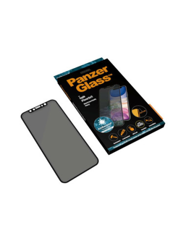 PanzerGlass | P2665 | Screen protector | Apple | iPhone Xr/11 | Tempered glass | Black | Confidentiality filter Full frame cove