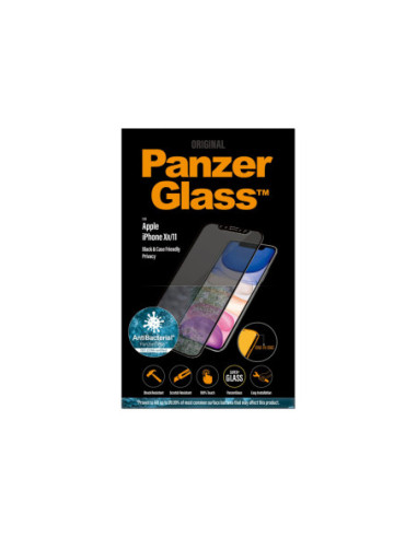 PanzerGlass | P2665 | Screen protector | Apple | iPhone Xr/11 | Tempered glass | Black | Confidentiality filter Full frame cove