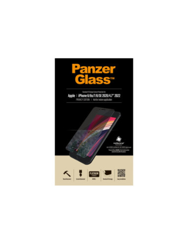 PanzerGlass | Screen Protector | Iphone | Iphone 6/6s/7/8/SE (2020) | Glass | Crystal Clear | Clear Screen Protector