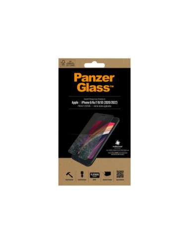 PanzerGlass | Screen Protector | Iphone | Iphone 6/6s/7/8/SE (2020) | Glass | Crystal Clear | Clear Screen Protector