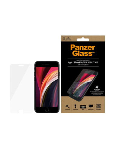 PanzerGlass | Screen Protector | Apple | Iphone 6/6s/7/8/SE (2020) | Glass | Crystal Clear | Clear Screen Protector