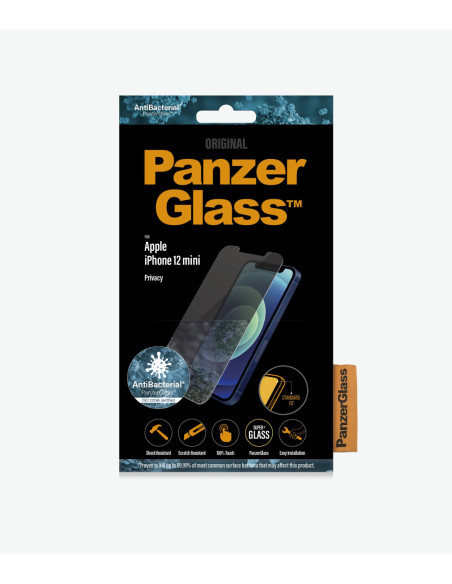 PanzerGlass | Apple | For iPhone 12 Mini | Tempered Glass | Transparent | Privacy glass