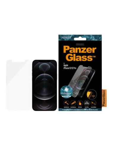 PanzerGlass | Apple | For iPhone 12/12 Pro | Glass | Transparent | Clear Screen Protector