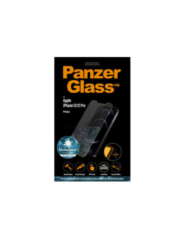PanzerGlass | Apple | For iPhone 12/12 Pro | Tempered Glass | Transparent | Privacy glass