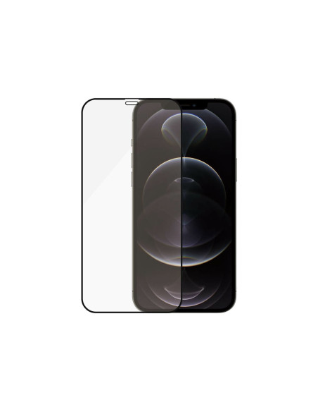 PanzerGlass | Apple | For iPhone 12/12 Pro | Glass | Black | 100% touch The coating is non-toxic | Case Friendly