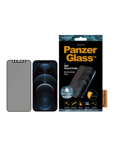PanzerGlass | Apple | iPhone 12 Pro Max | Glass | Black | Privacy glass