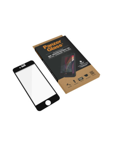 PanzerGlass | Apple | iPhone 6/6s/7/8/SE 2020 | Hybrid glass | Black | Rounded edges 100% touch preservation Crystal clear | Sc