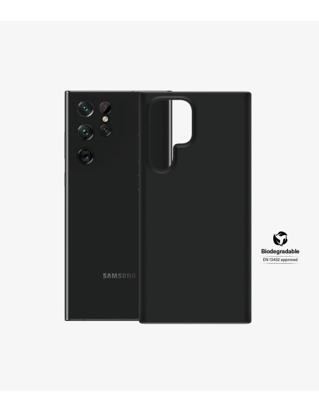 PanzerGlass | Biodegradable Case | Samsung | Galaxy S22 Ultra | Bio-based plastic | Black | 100% Compostable. Contains wood mat