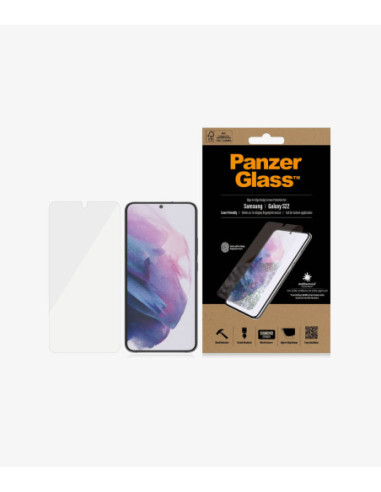 PanzerGlass | Samsung | Galaxy S22 | Tempered glass | Transparent | Case friendly. Compatible with ultrasonic fingerprint senso