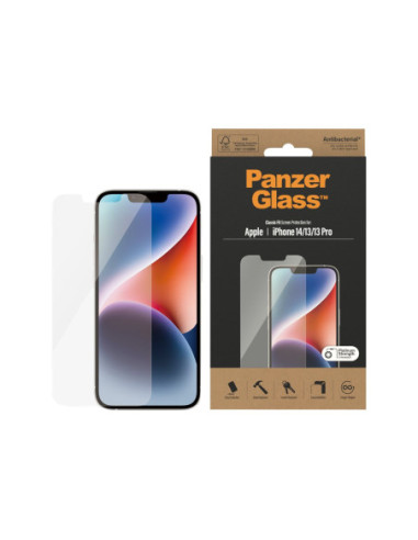 PanzerGlass | Screen protector | Apple | iPhone 14/13/13 Pro | Glass | Transparent | Classic Fit