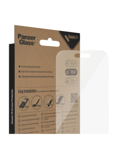 PanzerGlass | Screen protector | Apple | iPhone 14 Pro | Glass | Transparent | Classic Fit