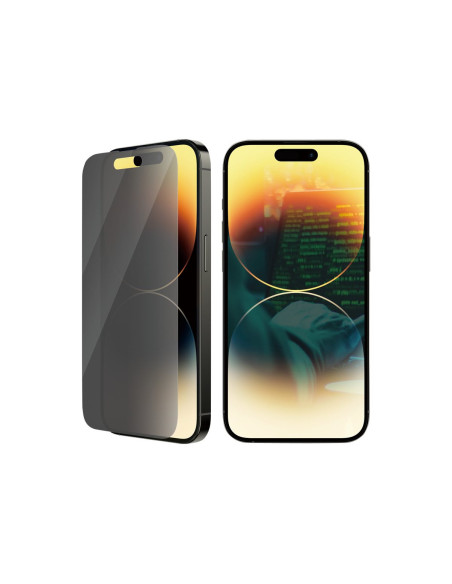 PanzerGlass | Screen protector | Apple | iPhone 14 Pro | Glass | Black | Classic Fit | Privacy