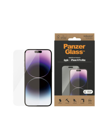 PanzerGlass | Screen protector | Apple | iPhone 14 Pro Max | Glass | Transparent | Classic Fit