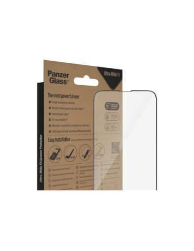 PanzerGlass | Screen protector | Apple | iPhone 14/13/13 Pro | Glass | Transparent | Ultra-Wide Fit