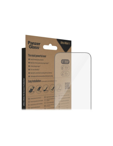 PanzerGlass | Screen protector | Apple | iPhone 14 Pro | Glass | Clear | Ultra-Wide Fit Easy installation Fingerprint resistant