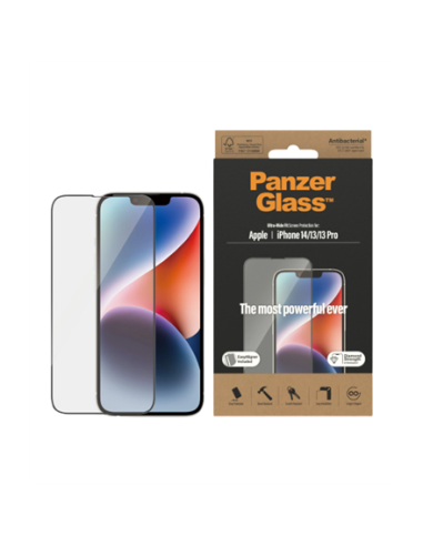 PanzerGlass | Screen protector | Apple | iPhone 14/13/13 Pro | Tempered Glass | Transparent | Fingerprint resistant Diamond str