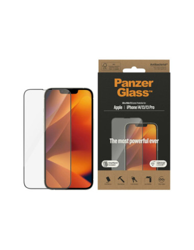PanzerGlass | Screen protector | Apple | iPhone 14/13/13 Pro | Tempered Glass | Transparent | Fingerprint resistant Diamond str