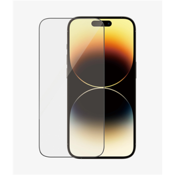 PanzerGlass | Screen protector | Apple | iPhone 14 Pro | Glass | Clear | Ultra-Wide Fit Easy installation Privacy Filter Finger