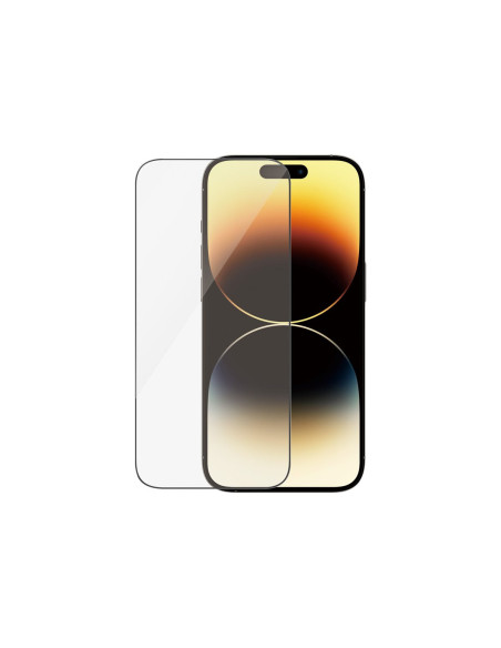 PanzerGlass | Screen protector | Apple | iPhone 14 Pro | Glass | Clear | Ultra-Wide Fit Easy installation Privacy Filter Finger