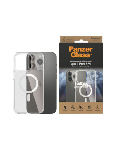 PanzerGlass | HardCase MagSafe Compatible | Back protection | Apple | iPhone 14 Pro | 100% Recycled Polyurethane (TPU) | Transp