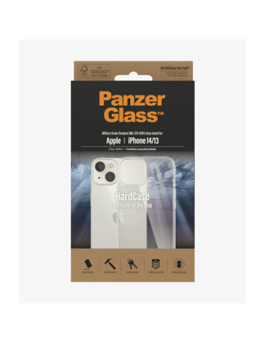 PanzerGlass | HardCase | Apple | iPhone 14/13 | Clear | Wireless charging compatible 100% recycled frame material