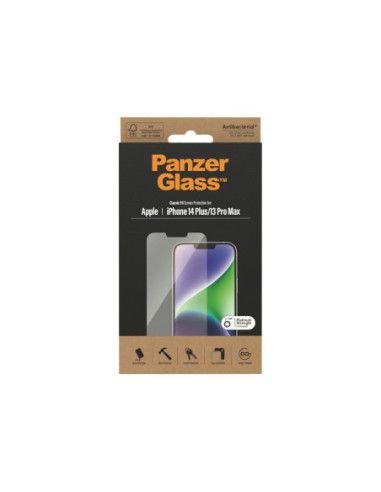 PanzerGlass | Screen protector | Apple | iPhone 14 Plus/13 Pro Max | Glass | Transparent | Classic Fit