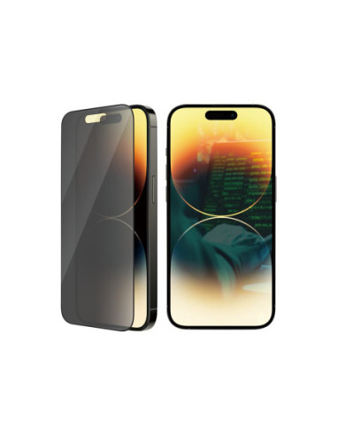 PanzerGlass | Screen protector | Apple | iPhone 14 Pro | Glass | Black | Ultra-Wide Fit | Privacy