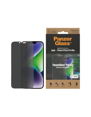 PanzerGlass | Screen protector | Apple | iPhone 14 Plus/13 Pro Max | Glass | Black | Ultra-Wide Fit | Privacy