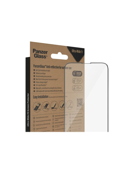PanzerGlass | Screen protector | Apple | iPhone 14/13/13 Pro | Glass | Clear | Ultra-Wide Fit Easy installation Privacy Filter 