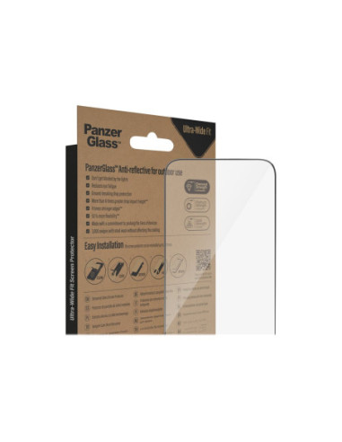 PanzerGlass | Screen protector | Apple | iPhone 14 Pro Max | Glass | Clear | Ultra-Wide Fit Easy installation Privacy Filter Fi