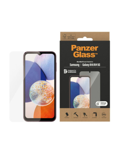 PanzerGlass | Ultra Wide fit | Screen Protector | Samsung | Galaxy A14/A14 5G | Transparent