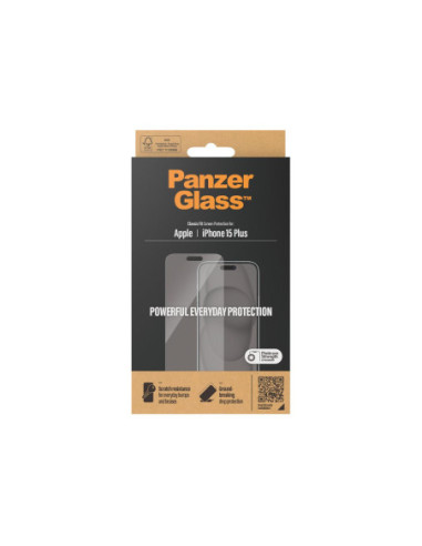 PanzerGlass | Screen protector | Apple | IPhone 15 Plus | Glass | Transparent