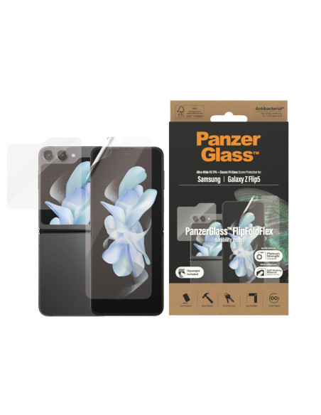 PanzerGlass | Screen protector | Samsung | Z flip5 CF AB | Thermoplastic polyurethane (TPU) Tempered glass Polyethylene terepht