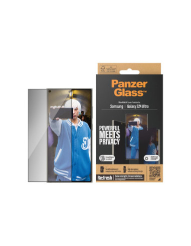 PanzerGlass Privacy Screen Protector Samsung Galaxy S 2024 Ultra | Ultra-Wide Fit wA | PanzerGlass